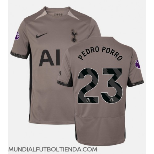 Camiseta Tottenham Hotspur Pedro Porro #23 Tercera Equipación Replica 2023-24 mangas cortas